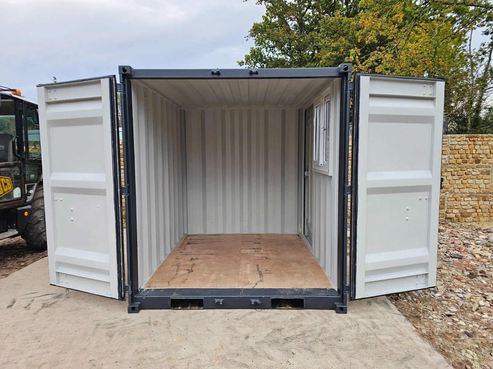 8′ Shipping Container Site Safe Lock Up Box Toolbox 8ft Workshop Shed Office - Image 14