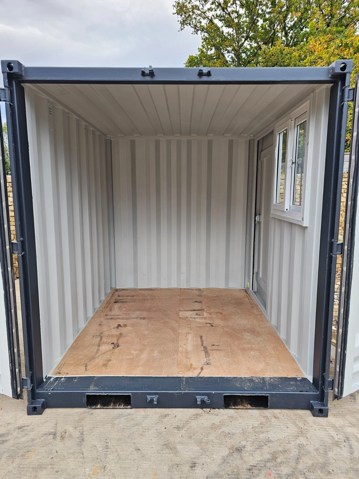 8′ Shipping Container Site Safe Lock Up Box Toolbox 8ft Workshop Shed Office - Image 13