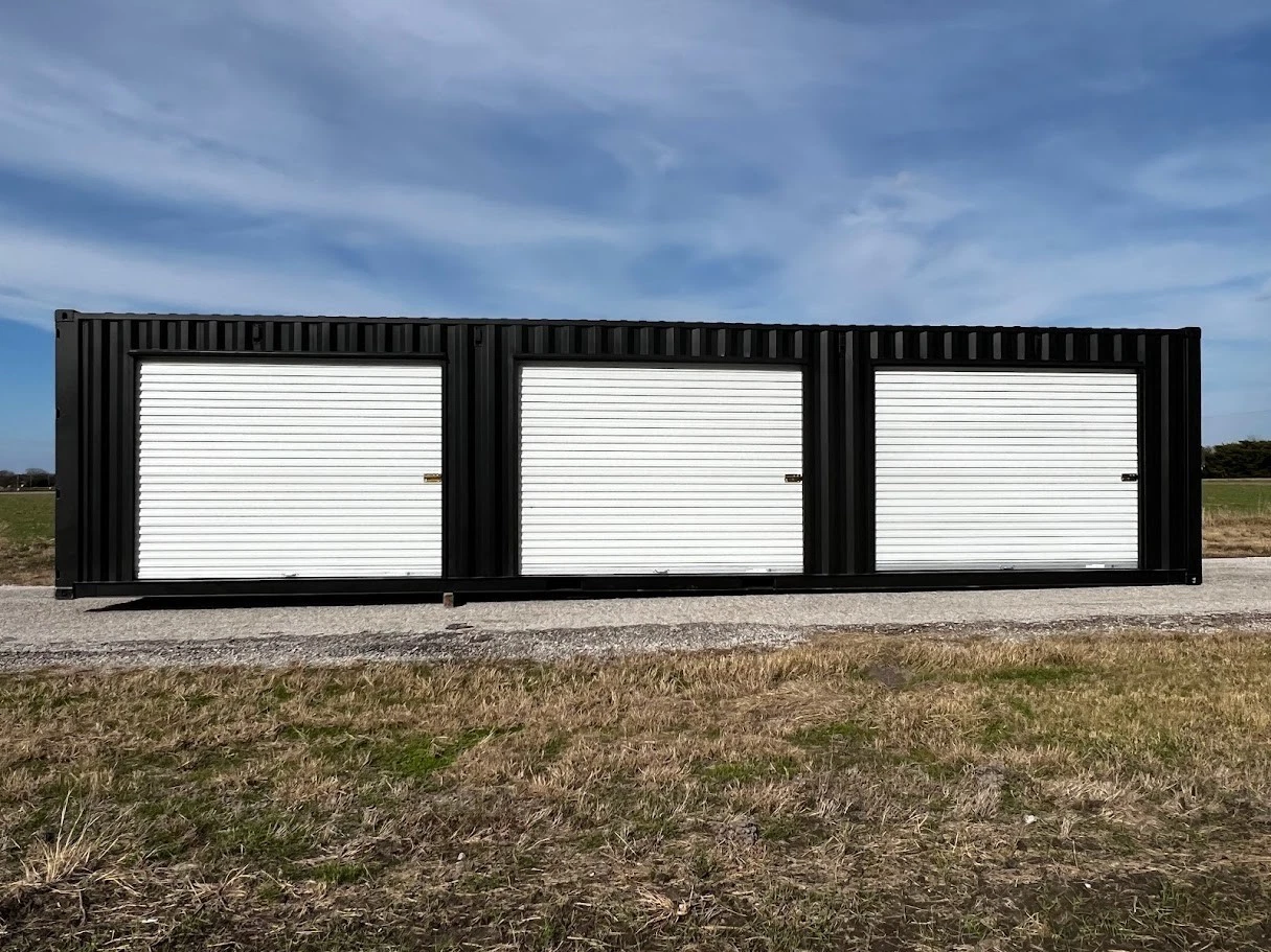 40ft Shipping Container w/3 Roll-Up Side Doors - Image 4