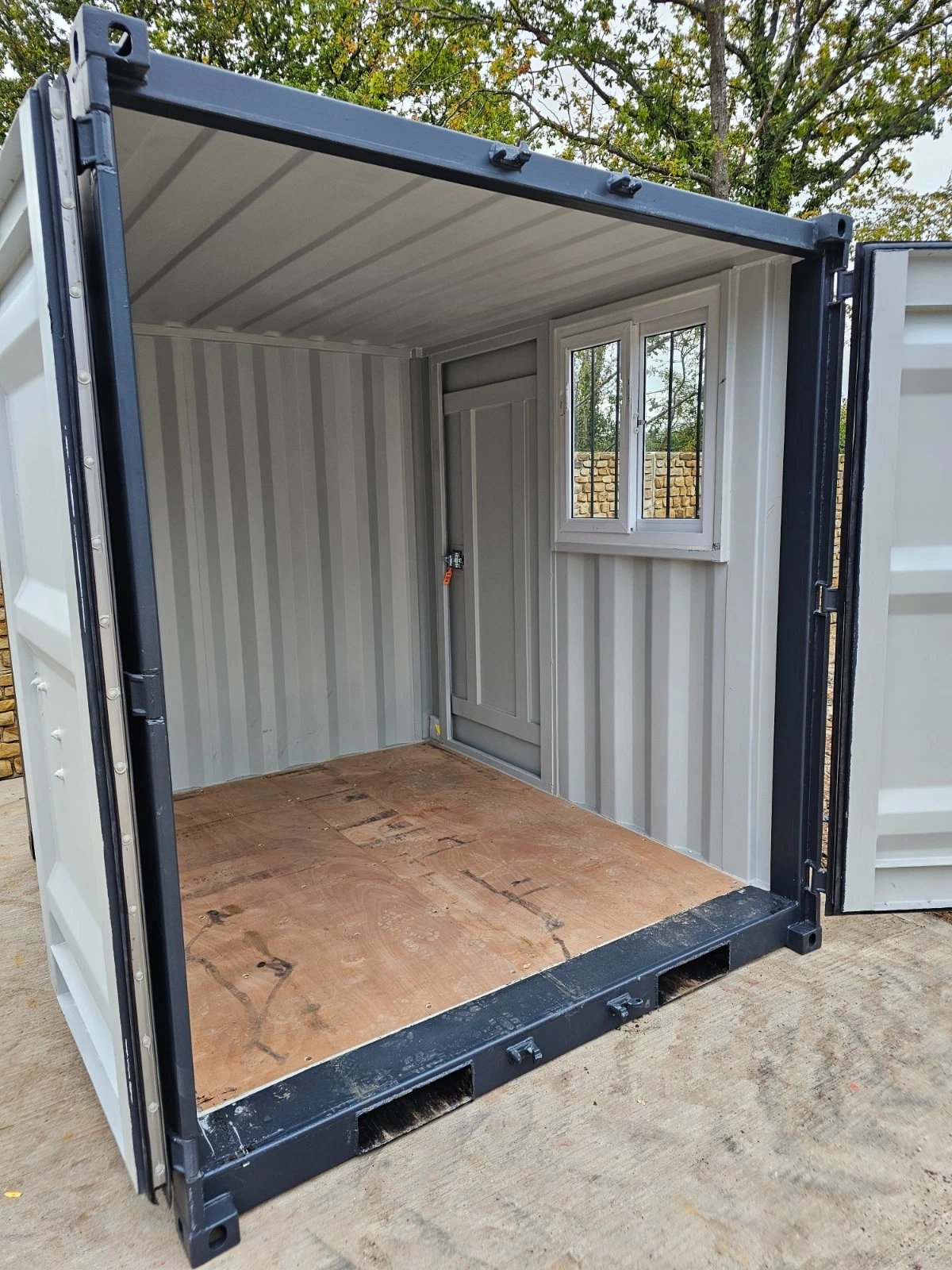 8′ Shipping Container Site Safe Lock Up Box Toolbox 8ft Workshop Shed Office - Image 7