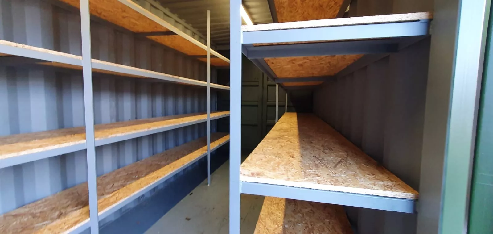 20 x 8Ft 9ft 6 high cube Container, With Anti Condensation, Lighting & Shelving. - Image 4